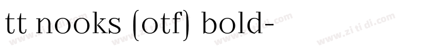 tt nooks (otf) bold字体转换